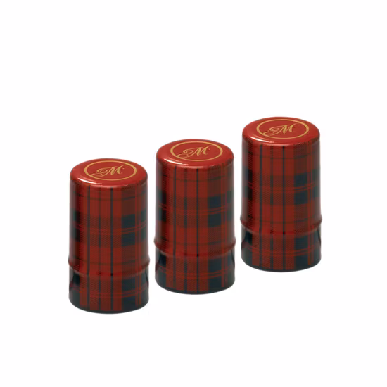 Капсула с термоусадочной пленкой из ПВХ для бутылок с оливковым маслом.