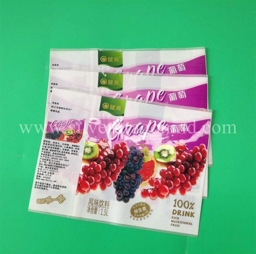 Custom PVC Shrink Sleeve Label for Beverage Bottle Wrap