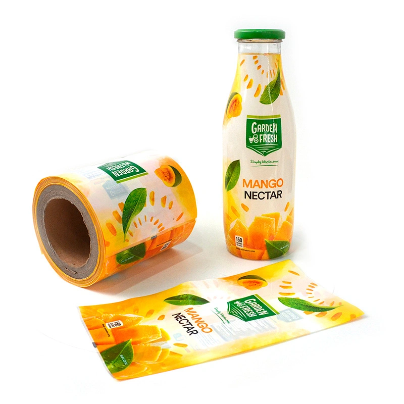 Wholesale Custom Printed Heat Seal Water Plastic Shampoo Drinks Bottle Packaging PVC Film Shrink Wrap Sleeve for Bottles